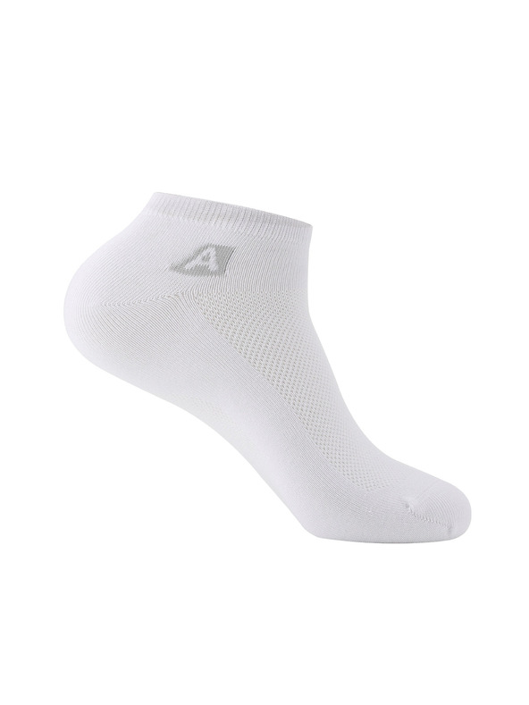 ALPINE PRO Unisex coolmax ponožky ALPINE PRO RED DEER biele