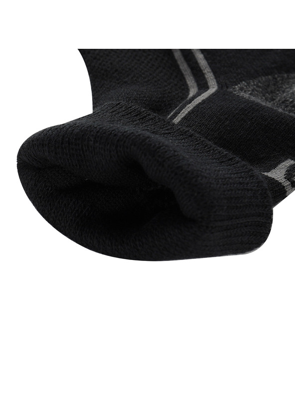 ALPINE PRO Unisex ponožky s technológiou coolmax ALPINE PRO 3HARE 2 čierne