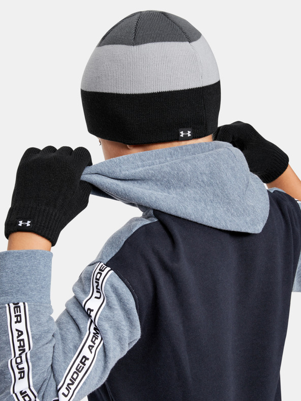 Under Armour Chlapčenská čepice a rukavice Under Armour Boys Beanie Glove Combo