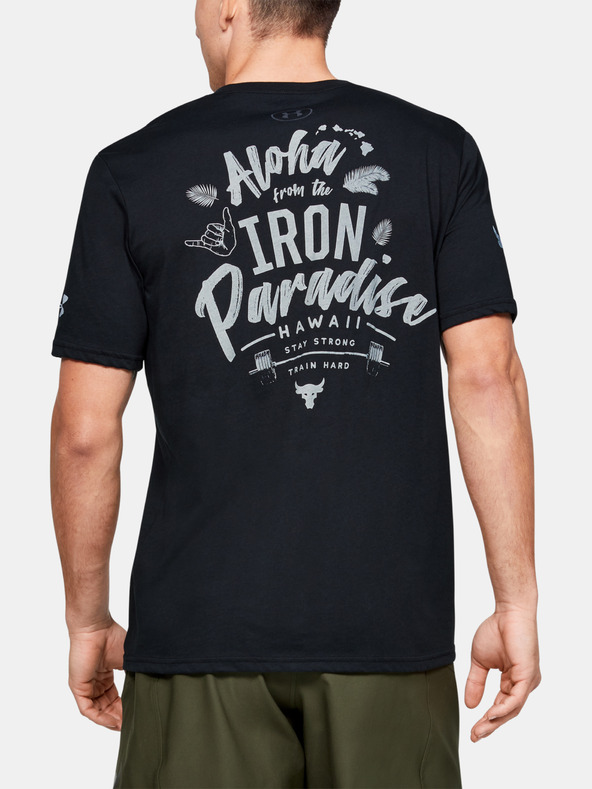 Under Armour Pánske tričko Under Armour Project Rock Iron Paradise Ss