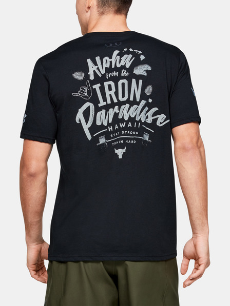 Under Armour Pánske tričko Under Armour Project Rock Iron Paradise Ss