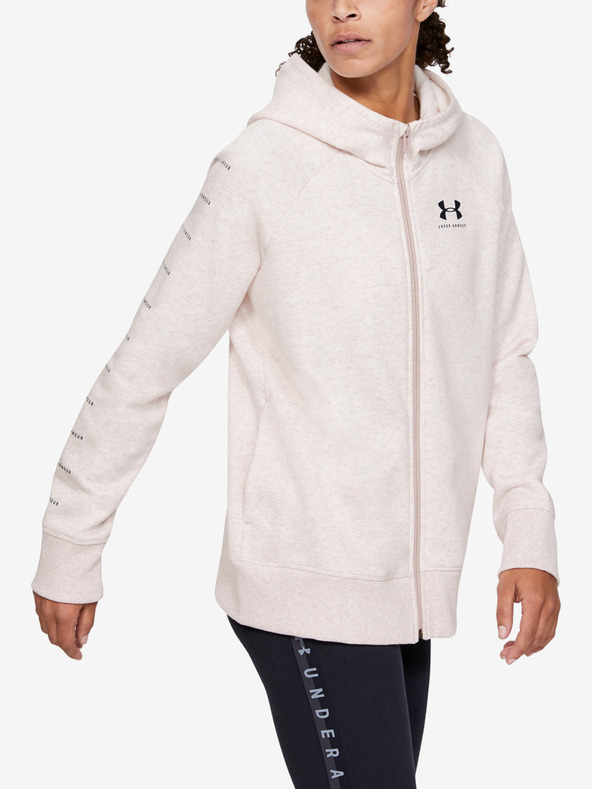 Under Armour Dámska mikina Under Armour Rival Fleece Sportstyle Lc Sleeve Graphi