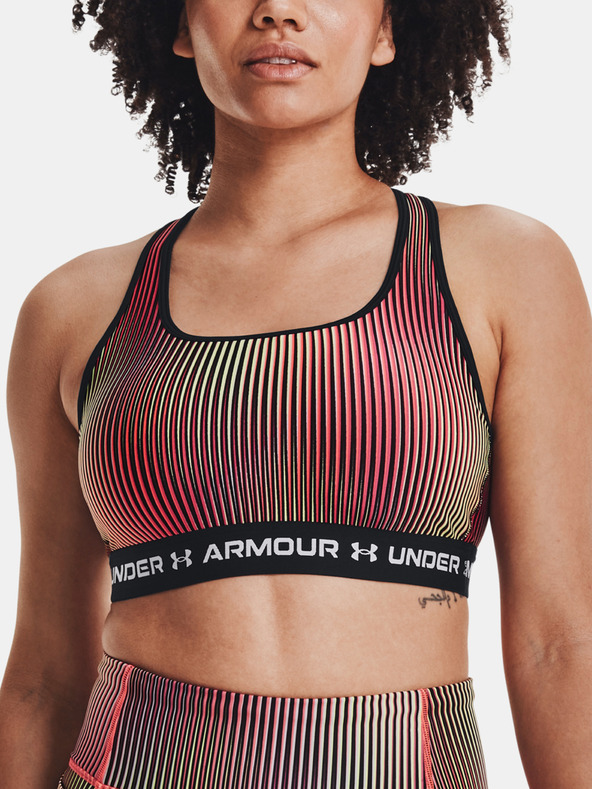 Under Armour Dámska podprsenka Under Armour Crossback Mid Print