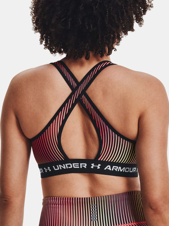 Under Armour Dámska podprsenka Under Armour Crossback Mid Print