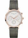 Rosefield Rosefield hodinky NCGRG-N95 The Gabby White Sunray Croco Grey Rose Gold