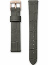 Rosefield Rosefield hodinky NCGRG-N95 The Gabby White Sunray Croco Grey Rose Gold