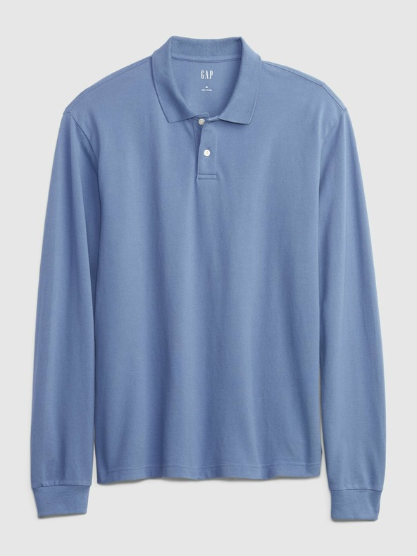GAP Polo tričko pique dlhý rukáv GAP