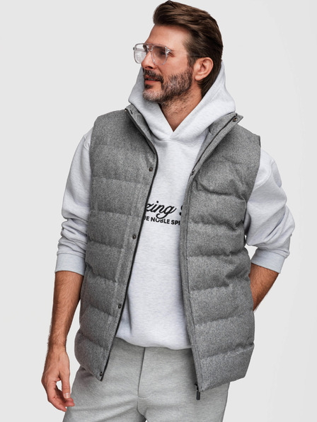 Ombre Clothing Ombre Clothing pánska prešívaná vesta