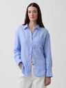 GAP Ľanová oversize košeľa GAP