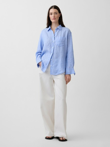 GAP Ľanová oversize košeľa GAP