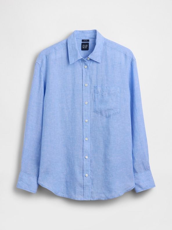 GAP Ľanová oversize košeľa GAP