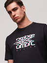 Ombre Clothing Pánske bavlnené tričko s potlačou Ombre - čierne V1 OM-TSPT-0286 Ombre Clothing