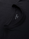 Ombre Clothing Pánske bavlnené tričko s potlačou Ombre - čierne V1 OM-TSPT-0286 Ombre Clothing