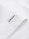 Ombre Clothing Pánske bavlnené tričko s potlačou - biele V1 OM-TSPT-0269 Ombre Clothing