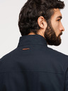 Ombre Clothing Pánska bunda Harrington so stojačekom a kockovanou podšívkou - tmavo modrá V2 OM-JANP-0326 Ombre Clothing