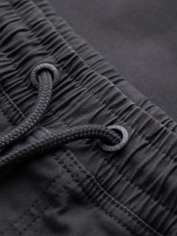Ombre Clothing Pánske nohavice JOGGERY s cargo vreckami na zips - grafitová V3 OM-PAJO-0290 Ombre Clothing