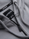 Ombre Clothing Pánska mikina na zips s kapucňou a nášivkou - šedá V1 OM-SSZP-0256 Ombre Clothing
