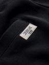 Ombre Clothing Pánske bavlnené šortky so stahovacou šnúrkou a vreckami - čierne V5 OM-SRBS-0205 Ombre Clothing