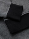 Ombre Clothing Pánska pletená bunda bomber - čierna