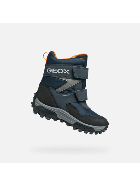 Geox Tmavomodrá chlapčenská zimná obuv Geox Himalaya B ABX