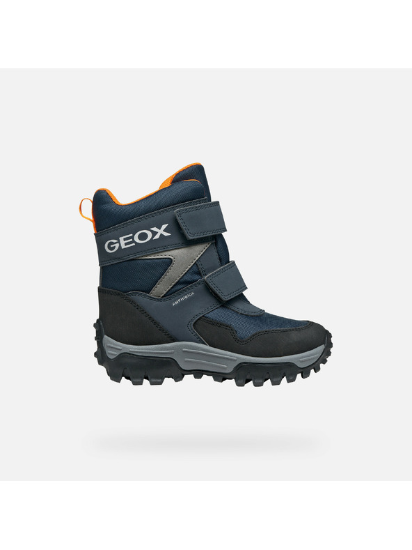 Geox Tmavomodrá chlapčenská zimná obuv Geox Himalaya B ABX