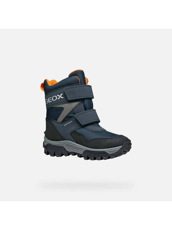 Geox Tmavomodrá chlapčenská zimná obuv Geox Himalaya B ABX