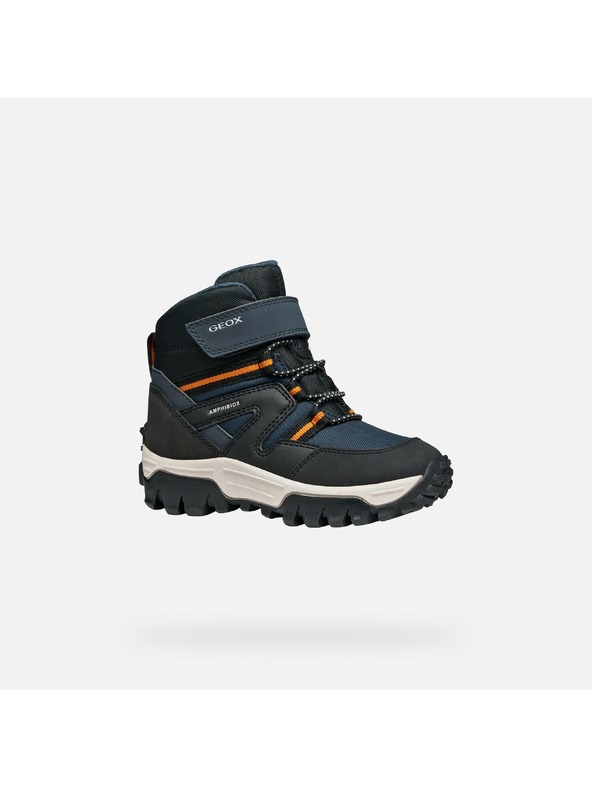 Geox Tmavomodré chlapčenské topánky na prvé krôčky Geox Himalaya Boy B