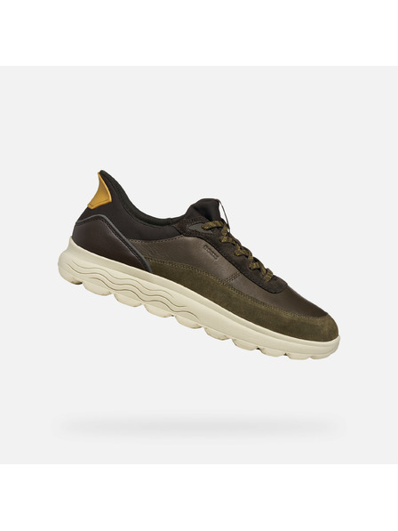 Geox Tmavozelené pánske tenisky Geox Spherica Plus