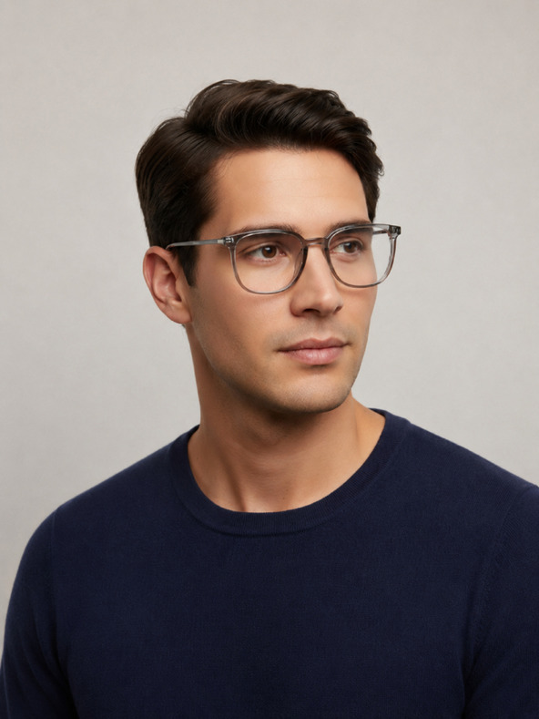 VEYREY VeyRey nerd slnečné okuliare Extrabeet sivá obruč číre sklá