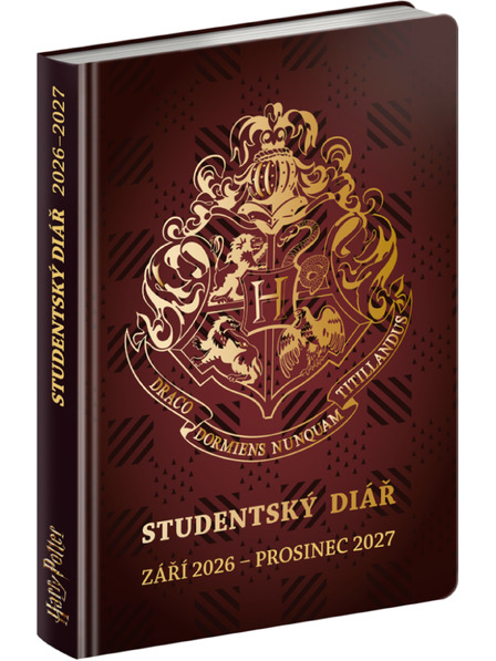 NOTIQUE NOTIQUE Študentský denník Harry Potter (september 2026 – december 2027), 9,8 x 14,5 cm