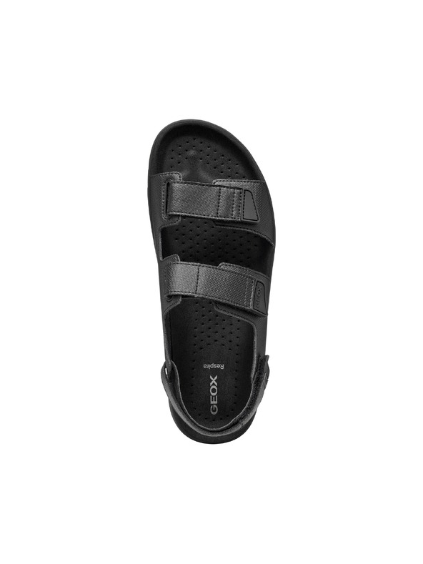 Geox Čierne pánske sandále Geox Flextride S
