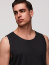 Ombre Clothing Pánske bavlnené tielko BASIC - čierne V3 OM-TSBT-0272 Ombre Clothing