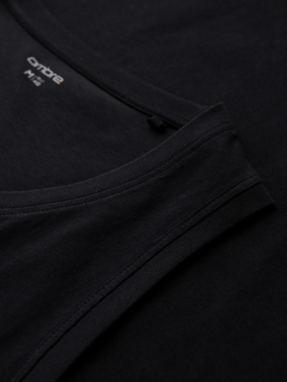 Ombre Clothing Pánske bavlnené tielko BASIC - čierne V3 OM-TSBT-0272 Ombre Clothing