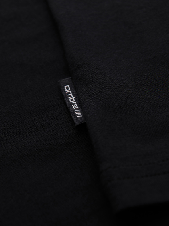 Ombre Clothing Pánske bavlnené tielko BASIC - čierne V3 OM-TSBT-0272 Ombre Clothing