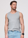 Ombre Clothing Pánske bavlnené tielko BASIC - šedý melanž V2 OM-TSBT-0272 Ombre Clothing
