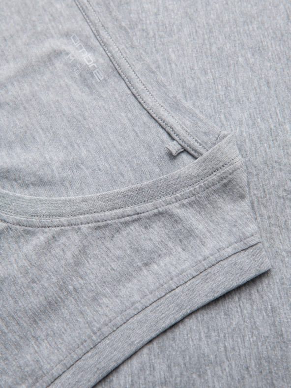 Ombre Clothing Pánske bavlnené tielko BASIC - šedý melanž V2 OM-TSBT-0272 Ombre Clothing