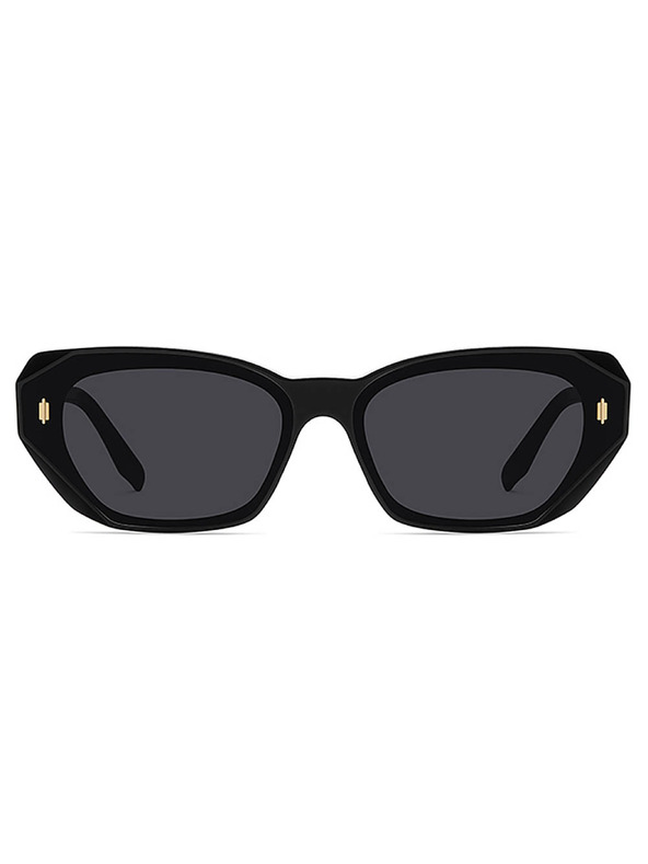 VEYREY VeyRey cat-eye acetátové polarizačné slnečné okuliare Oghash čierna obruba čierne sklá