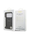 Guess Guess PU Leather 4G Colored Ring MagSafe Zadný Kryt pre iPhone 17 Pro Black