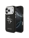 Guess Guess PU Grained 4G Metal Logo Zadný Kryt pre iPhone 17 Pro Black