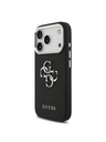 Guess Guess PU Grained 4G Metal Logo Zadný Kryt pre iPhone 17 Pro Black