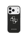 Guess Guess PU Grained 4G Metal Logo Zadný Kryt pre iPhone 17 Pro Black