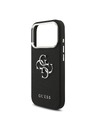 Guess Guess PU Grained 4G Metal Logo Zadný Kryt pre iPhone 17 Pro Black