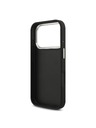 Guess Guess PU Grained 4G Metal Logo Zadný Kryt pre iPhone 17 Pro Black