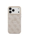 Guess Guess PU Leather 4G Gold Frame MagSafe Zadný Kryt pre iPhone 17 Pro Max Pink