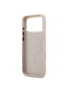 Guess Guess PU Leather 4G Gold Frame MagSafe Zadný Kryt pre iPhone 17 Pro Max Pink