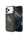 Guess Guess PU 4G Metal Logo Zadný Kryt pre iPhone 17 Pro Max Silver Black