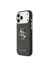 Guess Guess PU 4G Metal Logo Zadný Kryt pre iPhone 17 Pro Max Silver Black