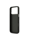Guess Guess PU 4G Metal Logo Zadný Kryt pre iPhone 17 Pro Max Silver Black