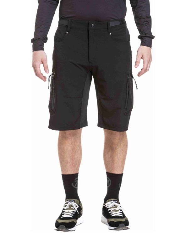 Meatfly Meatfly pánske cyklistické šortky Duke Black / Gray