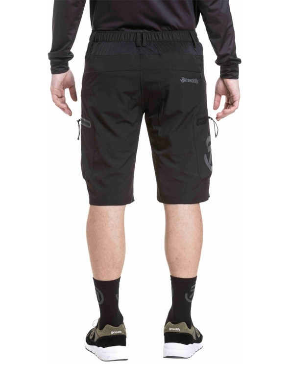 Meatfly Meatfly pánske cyklistické šortky Duke Black / Gray